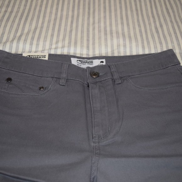 Mountain Khakis Gunmetal Charlie ORGANIC Cotton-Blend Slim Pants 4 P - Picture 7 of 8